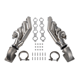 MT001143 EH28964(无钢圈)+DP29334*2 Chevy LS1 LS6 LSX GM V8+Elbows T3 T4 to 3.0" V Band 注意不含钢圈
