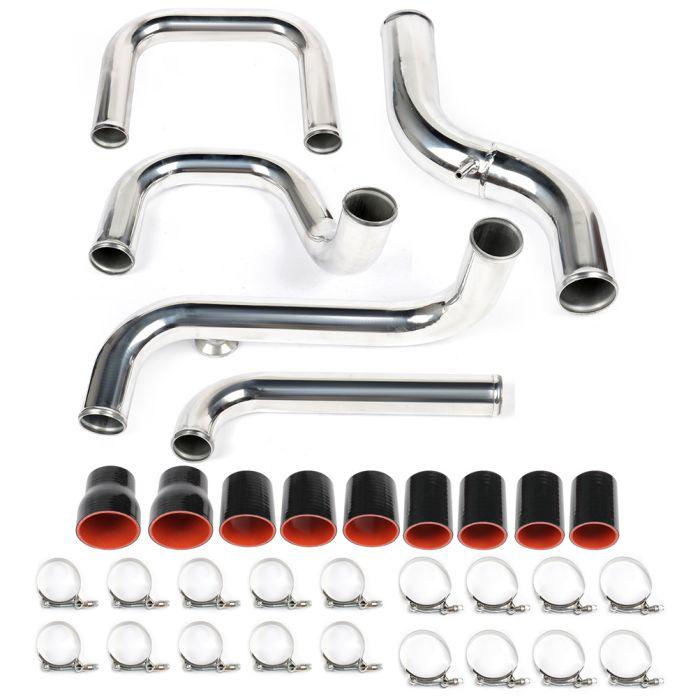C197-A110 1992-2000 Honda Civic, 1997 Acura Front Mount Intercooler Turbo Pipe + Hose + T-Clamp Kit