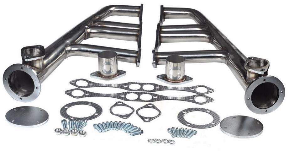 MT001032 EH28123X Exhaust Manifold Headers Small Block Chevy Lake Style SBC 265-400 V8