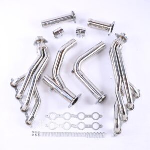 MT001006 EH28969 EH28932 For Chevy GMC 07-14 4.8L 5.3L 6.0L Long Tube Stainless Steel Headers w/ Y Pipe